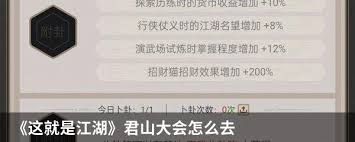 这就是江湖如何成功举办君山大会