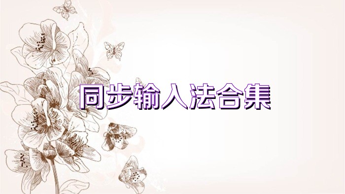 同步输入法合集