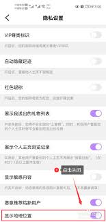 觅伊怎么关闭地理位置展示