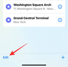 如何在iPhone的Apple地图中删除收藏夹
