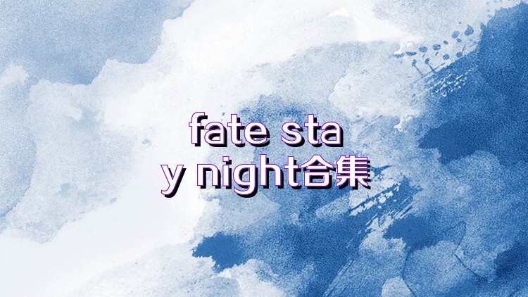 fate stay night合集