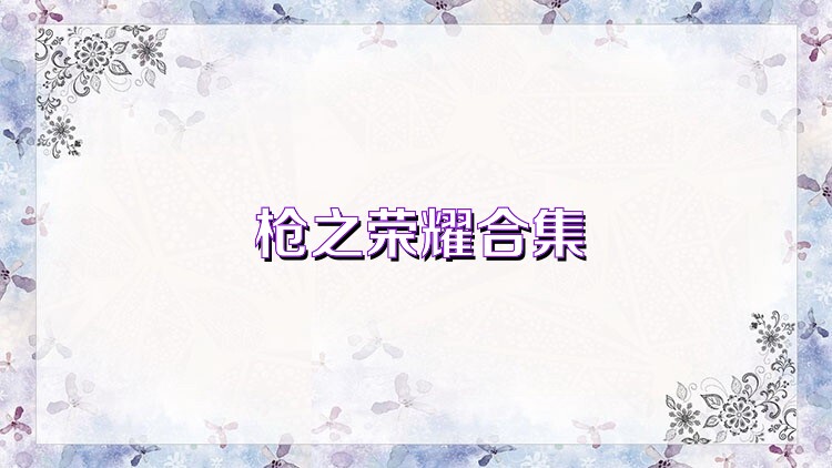 枪之荣耀合集