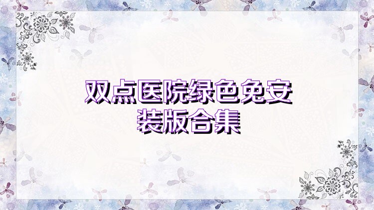双点医院绿色免安装版合集