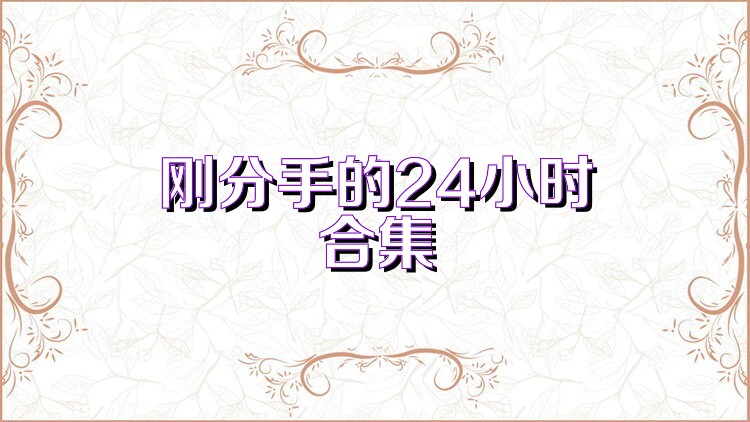 刚分手的24小时合集