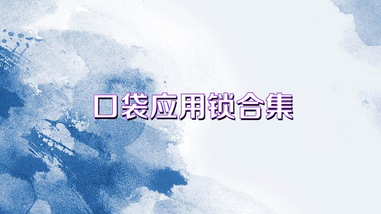 口袋应用锁合集