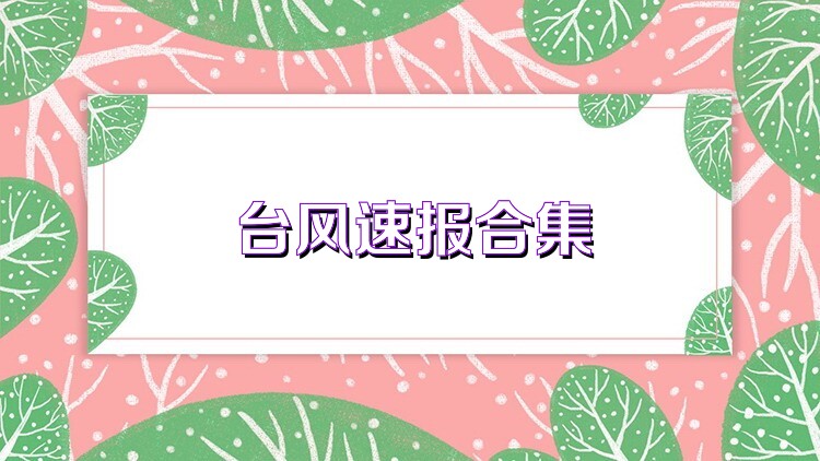 台风速报合集