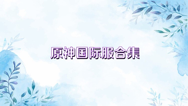 原神国际服合集
