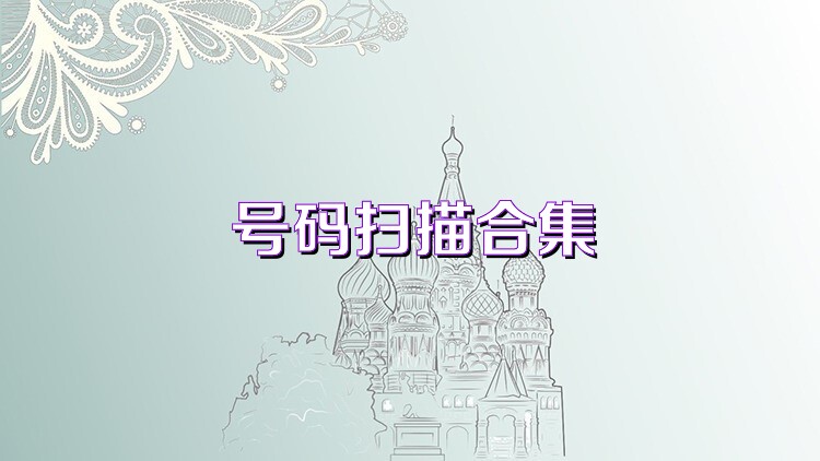 号码扫描合集