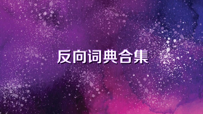 反向词典合集
