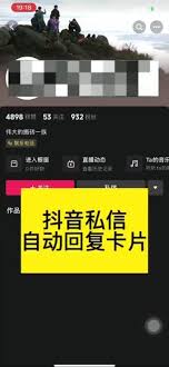 抖音私信卡片怎么设置自动回复