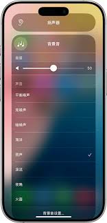 苹果13如何设置背景音
