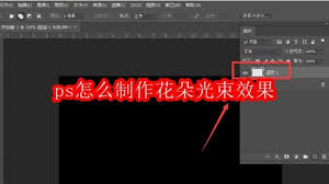 ps如何制作花朵光束效果