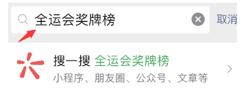 微信如何查看2021全运会奖牌数量