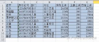如何用excel打印工资条