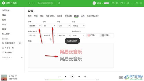网易云音乐字体设置教程
