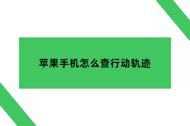 苹果手机如何查找行动轨迹