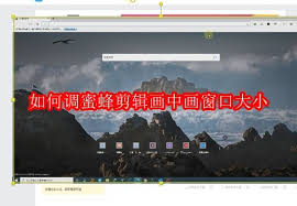 蜜蜂剪辑画中画窗口大小怎么调