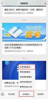 湘易办app如何查询中考成绩