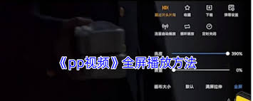 pp视频如何实现全屏播放